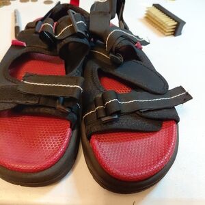 Ecko unltd mens adustable outdoor red sandals size 10
